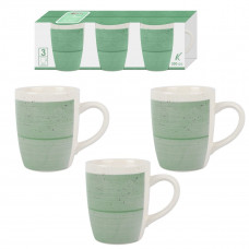 PLAIN SET 3 TAZZE MUG 350 CC VERDE (8pz)